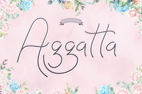 Aggatta: A Handwritten Font Built for Editorial Design