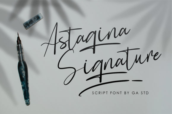 Astagina Signature: A Handwritten Font Built for Campaign Design