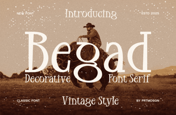 Begad: A Vintage Serif Font for Small Business Branding