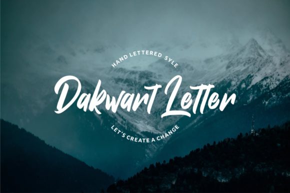 Dakwart Letter: A Handwritten Font That Elevates Your Craft Projects