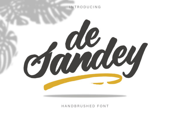 De Sandey: A Brush Pen Font for Campaign Designers