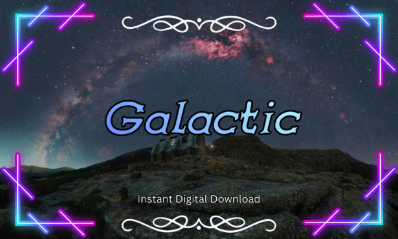 Galactic Font: A Cosmic Typeface for Makers