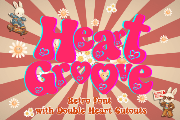 Heart Groove: A Retro 70s Typeface for Modern Web Design