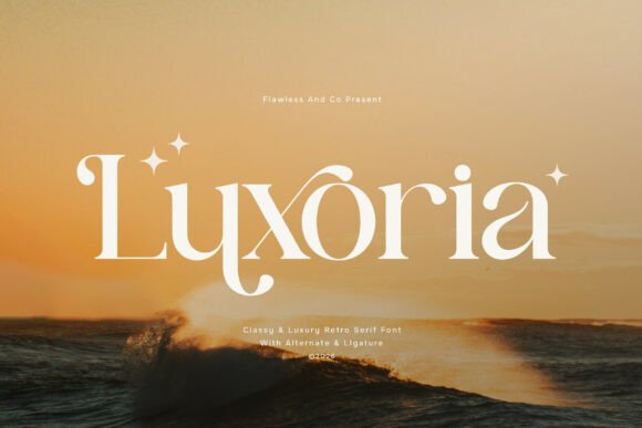Luxoria Font: A Retro Serif Typeface for Elegant Editorial Design