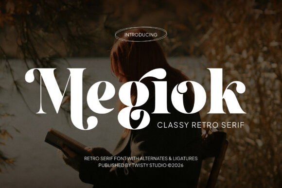 Megiok: A Vintage Serif Font for Handmade Elegance