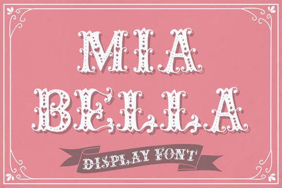 Mia Bella: A Decorative Font That Captures Attention in Digital Campaigns