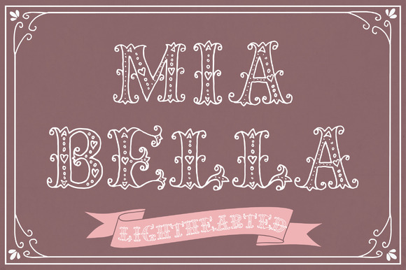 Mia Bella Lighthearted: A Hand-Drawn Font for Handmade Sellers