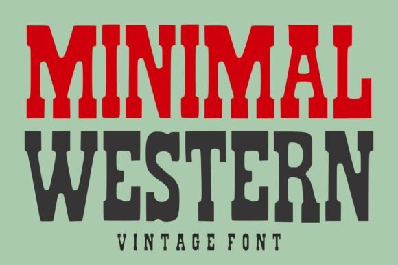 Minimal Western: A Blackletter Display Font for Editorial Use