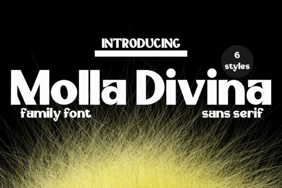 Molla Divina: A Bold Condensed Sans Serif Typeface for Modern Branding