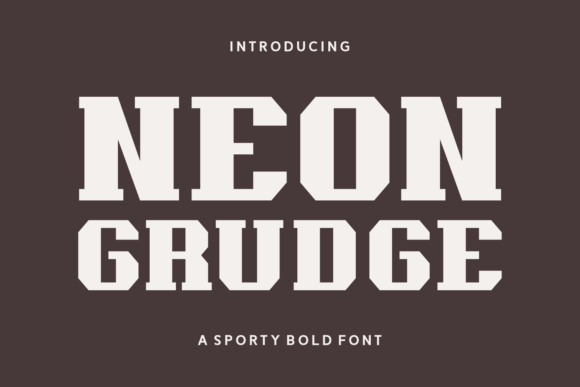 Neon Grudge: A Slab Serif Font That Brings Grit and Energy to Campaign Visuals