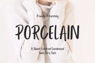 Porcelain: A Hand-Lettered Sans Serif Font for Handmade Product Branding