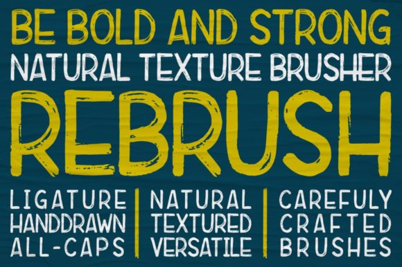 Rebrush: A Bold Sans Serif Font for Editorial Design