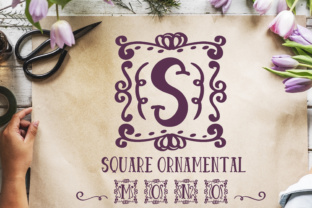Square Ornamental Monogram: A Decorative Font for Your Brand