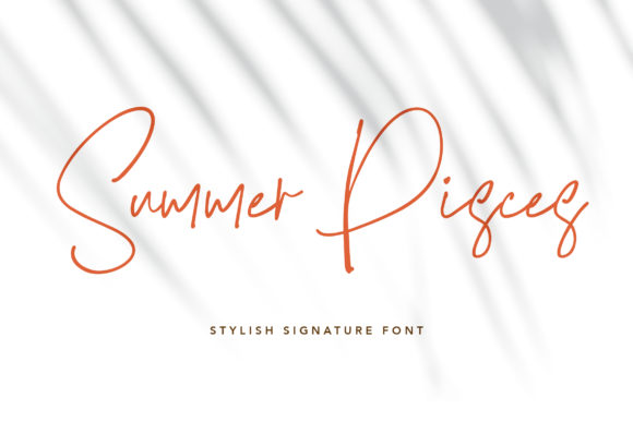Summer Pisces Font: A Handwritten Gem for Campaign Design
