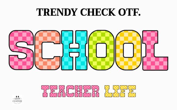 Trendy Check: A Display Font for Digital-First Branding