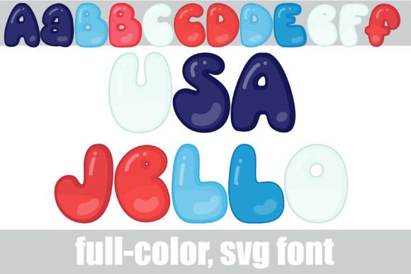 Usa Jello: A Glossy Display Font That Pops On Screen