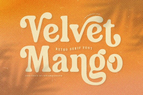 Velvet Mango Serif Font Brings Retro Charm to Handmade Products