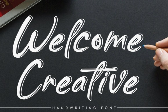 Welcome Creative Font: Handwritten Charm for Small Brands