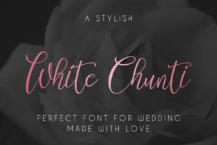 White Chunti: The Perfect Script Font for Handmade Products
